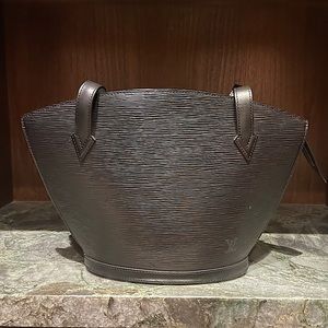 Louis Vuitton St Jacques PM Black Epi Shoulder Bag